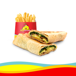 Wrap Espinaca y Tocino con Papa